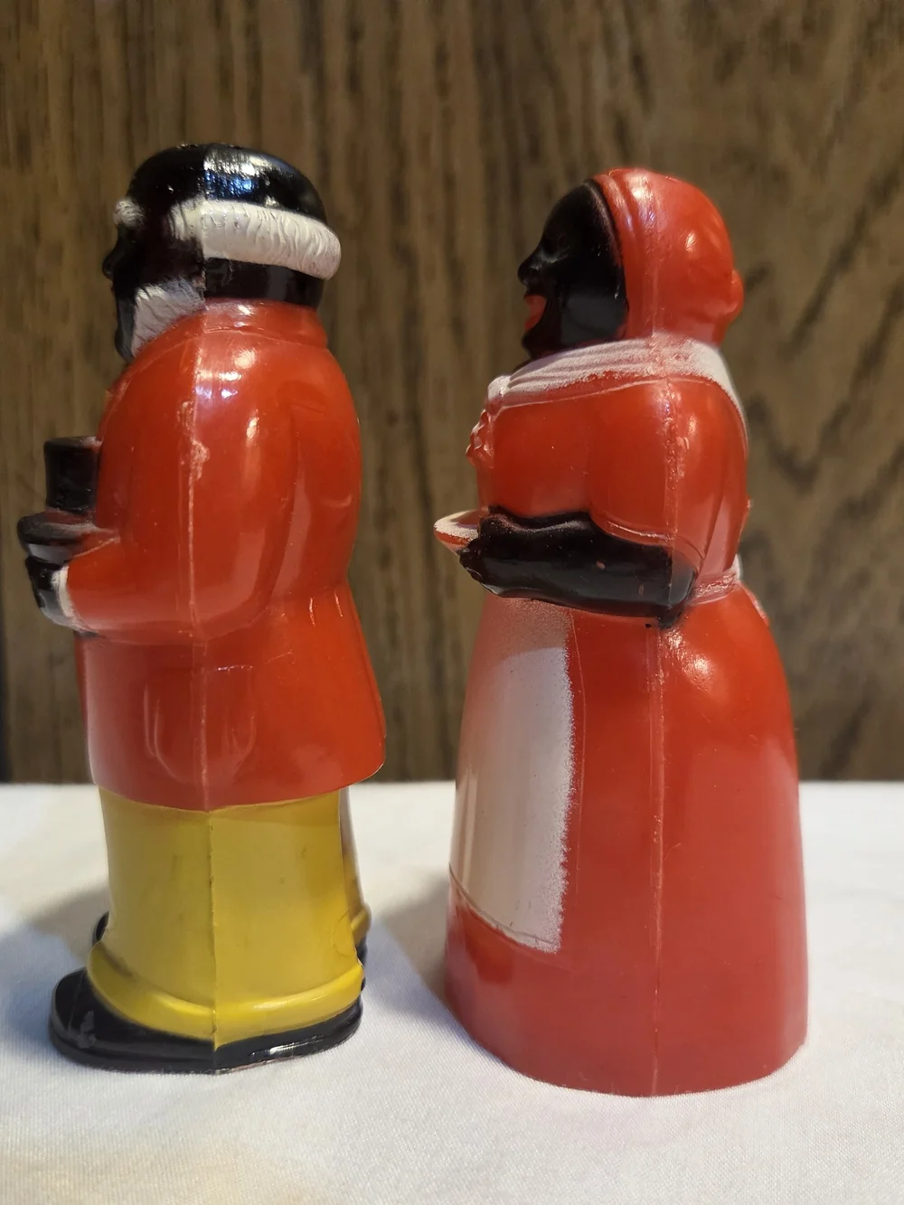 Vintage Americana Salt and Pepper Shakers Plastic Aunt Jemima & Uncle Mose